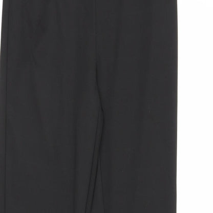 Womens UK Size S Preworn Regular Fit  Black Trousers