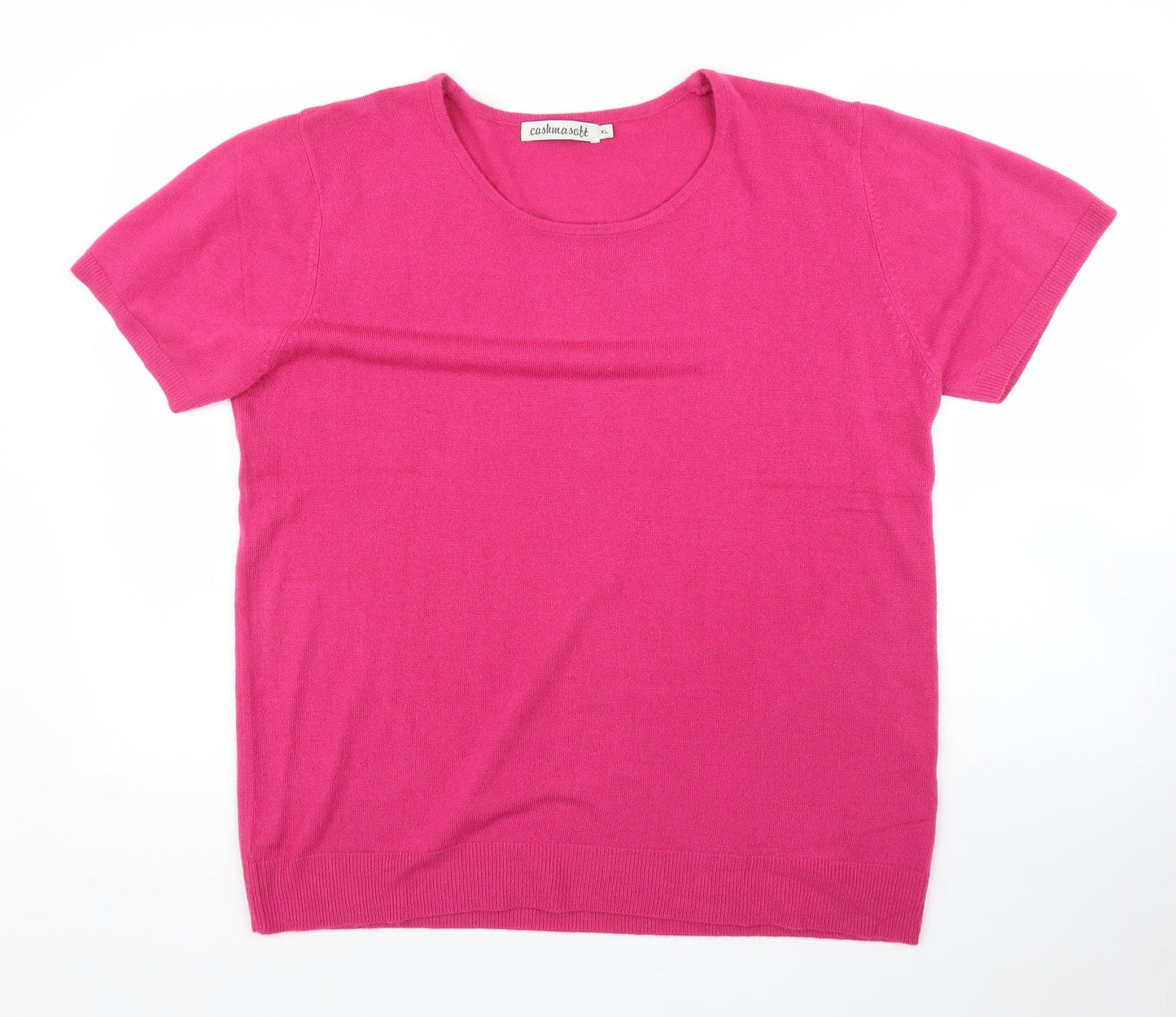 Womens UK Size XL Cashmasoft Pink Pullover Jumper