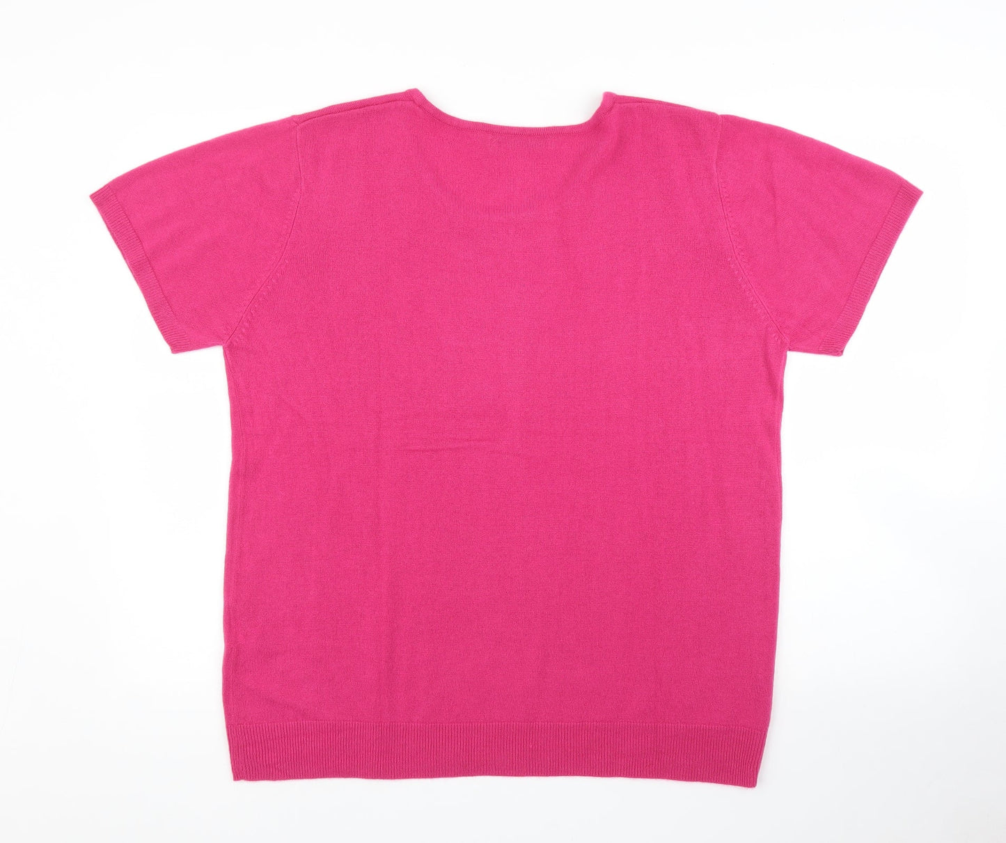 Womens UK Size XL Cashmasoft Pink Pullover Jumper