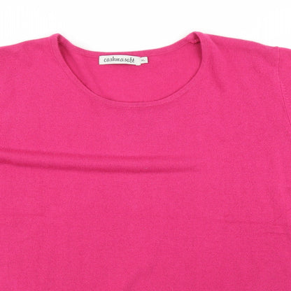 Womens UK Size XL Cashmasoft Pink Pullover Jumper