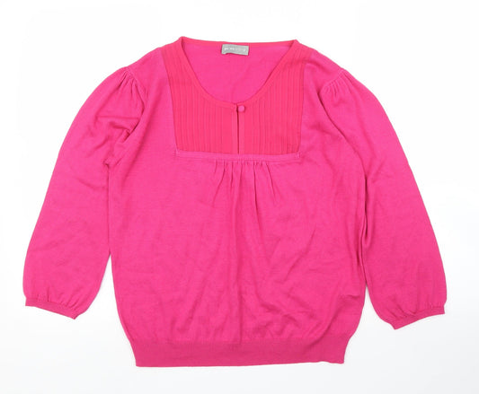 Womens UK Size 12 Per Una Pink Pullover Jumper