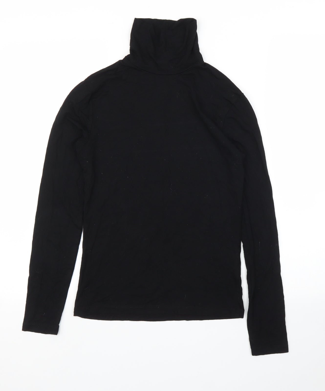 Womens UK Size 10 ASOS Black Basic T-Shirt
