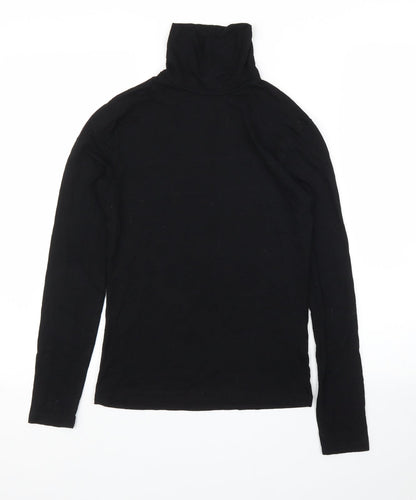 Womens UK Size 10 ASOS Black Basic T-Shirt