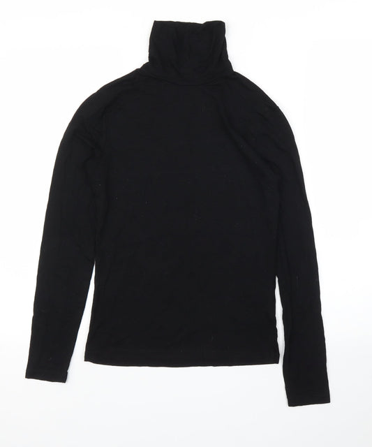Womens UK Size 10 ASOS Black Basic T-Shirt