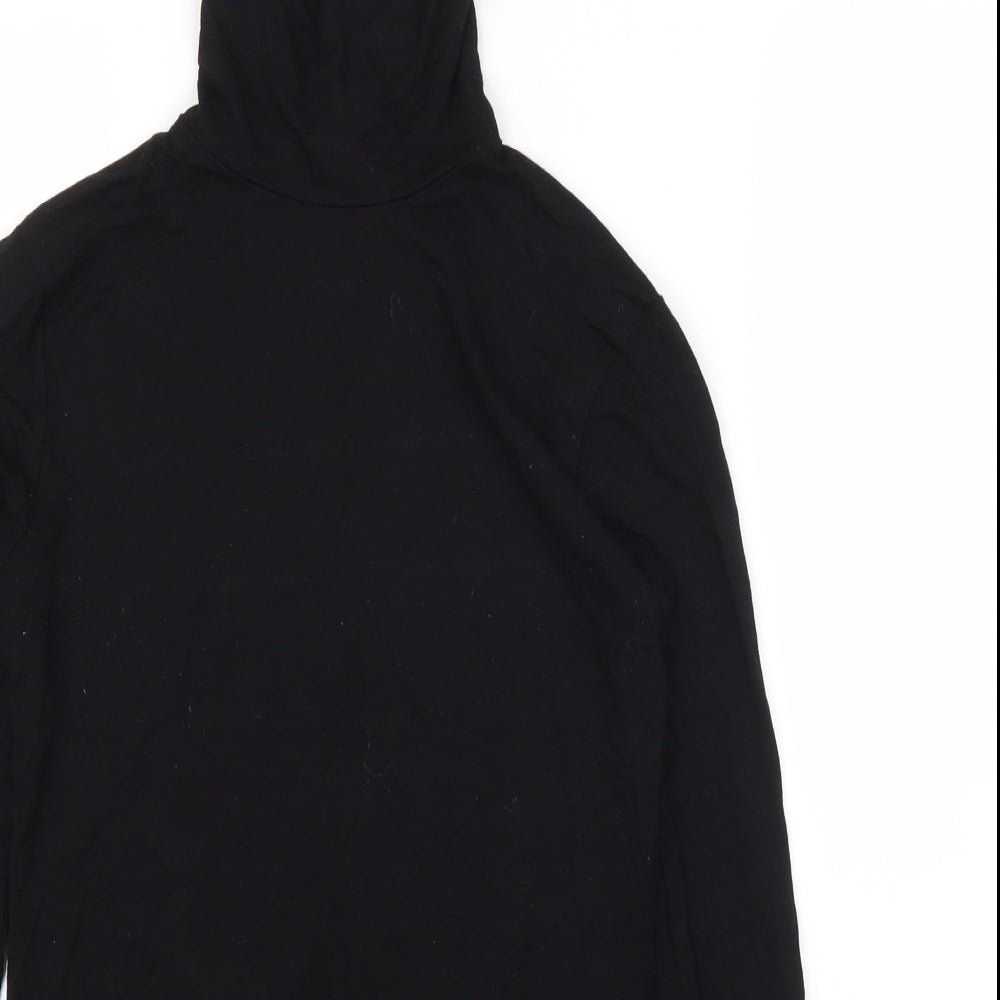 Womens UK Size 10 ASOS Black Basic T-Shirt