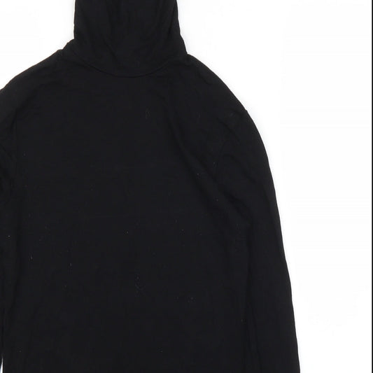 Womens UK Size 10 ASOS Black Basic T-Shirt