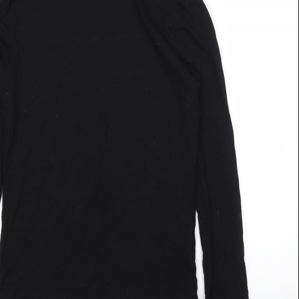 Womens UK Size 10 ASOS Black Basic T-Shirt