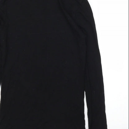 Womens UK Size 10 ASOS Black Basic T-Shirt
