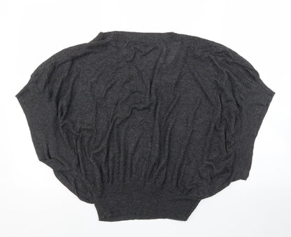 JCL Womens Grey   Cardigan Jumper Size M