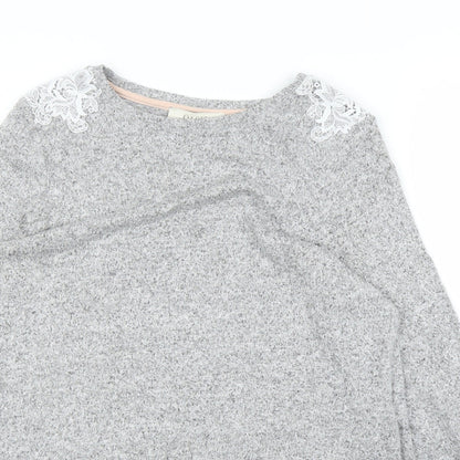 Womens UK Size S Oasis Grey Pullover Jumper