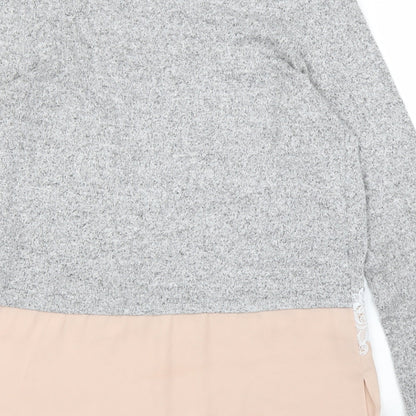 Womens UK Size S Oasis Grey Pullover Jumper