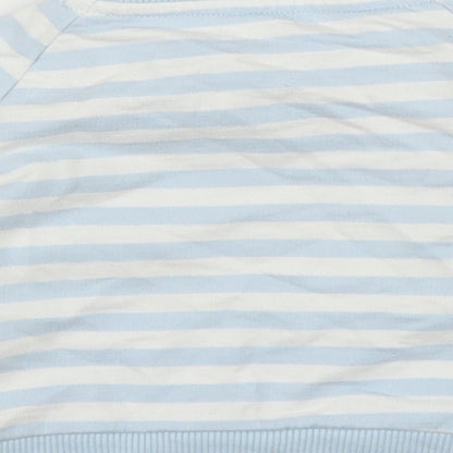 Mothercare Boys Blue Striped  Pullover Jumper Size 0-3 Months