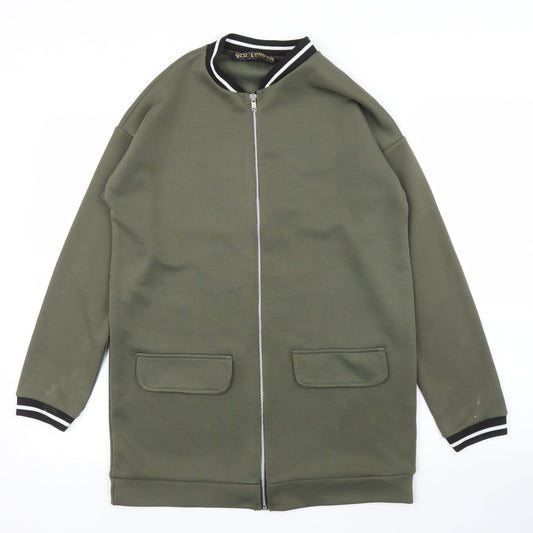 QED London Womens Green   Full Zip Jumper Size 10