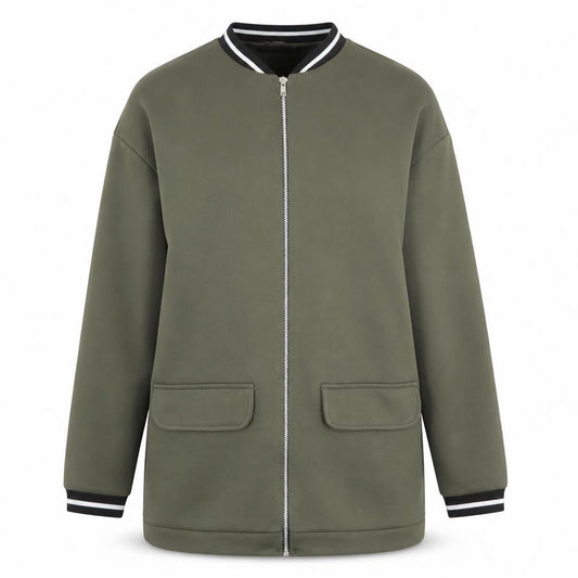 QED London Womens Green   Full Zip Jumper Size 10