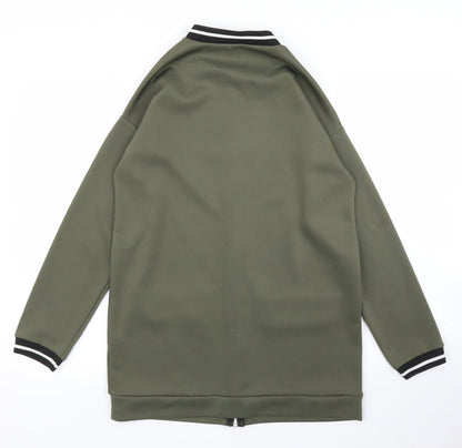QED London Womens Green   Full Zip Jumper Size 10