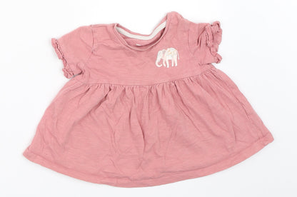 TU Girls Pink   Basic T-Shirt Size 12-18 Months