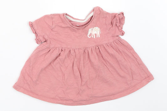 TU Girls Pink   Basic T-Shirt Size 12-18 Months