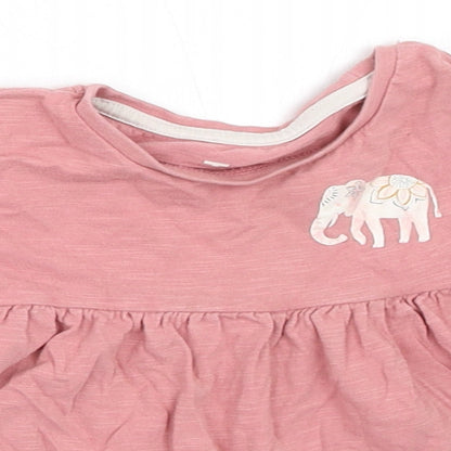 TU Girls Pink   Basic T-Shirt Size 12-18 Months