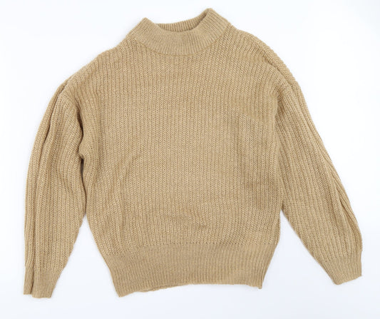 Brave Soul Womens Beige   Pullover Jumper Size L