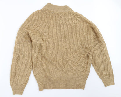 Brave Soul Womens Beige   Pullover Jumper Size L