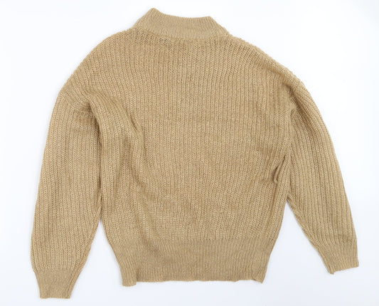 Brave Soul Womens Beige   Pullover Jumper Size L