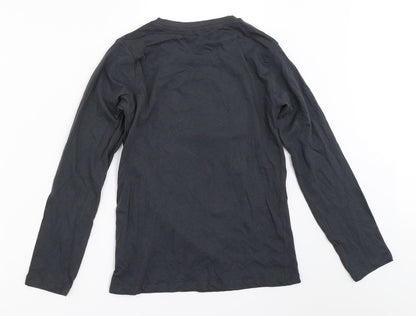 Pep&Co Girls Grey   Basic T-Shirt Size 9-10 Years