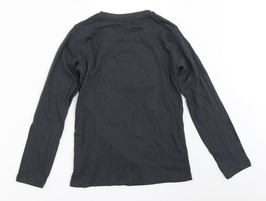 Pep&Co Girls Grey   Basic T-Shirt Size 9-10 Years