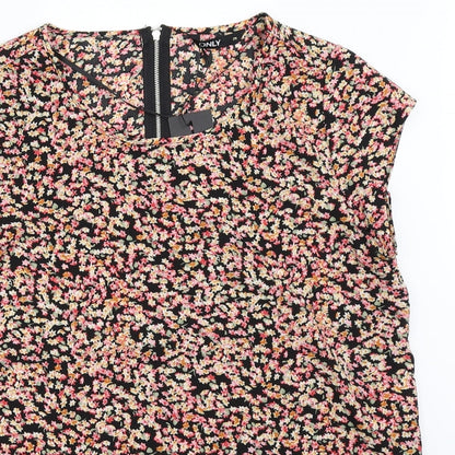 Womens UK Size 8 Only Black Basic Blouse