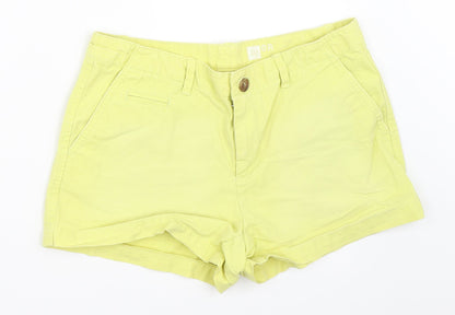 Gap Womens Yellow   Chino Shorts Size 4