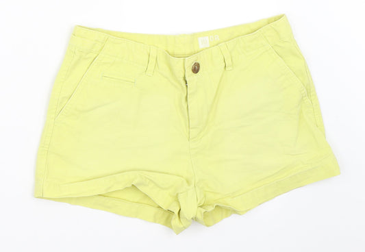 Gap Womens Yellow   Chino Shorts Size 4