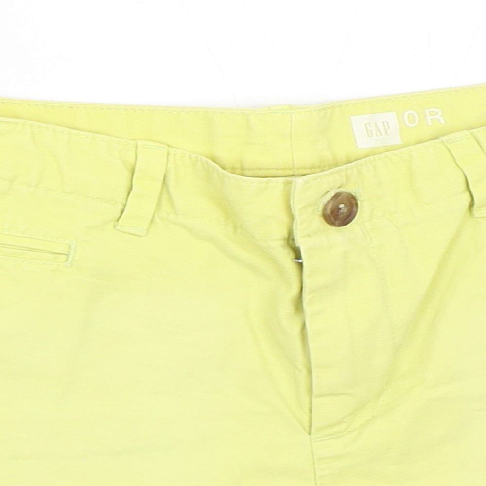 Gap Womens Yellow   Chino Shorts Size 4