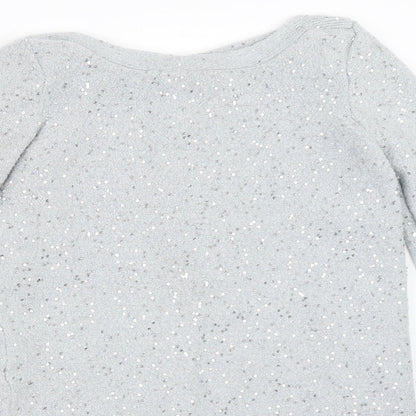 Womens UK Size XS Oasis Grey Pullover Jumper