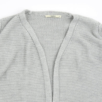 Womens UK Size XS Oasis Grey Cardigan Jumper