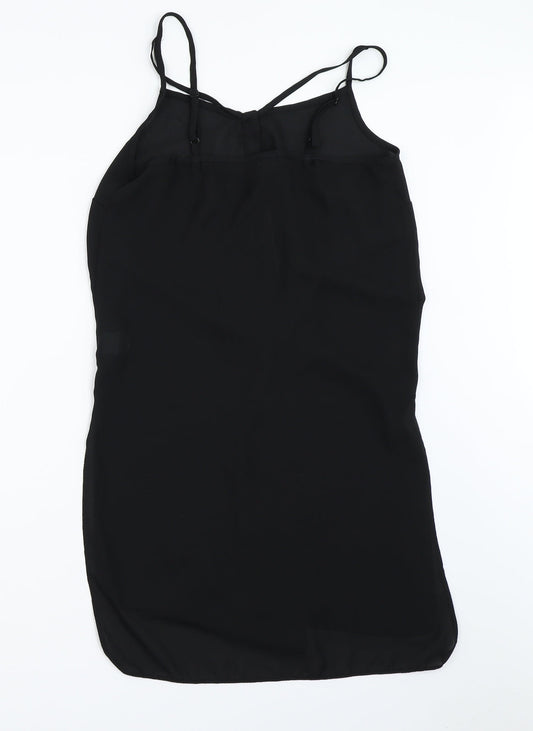 Womens UK Size 8 Atmosphere Black Camisole Blouse