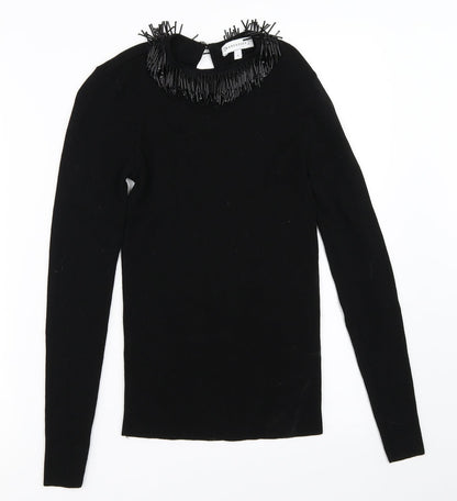 Womens UK Size 6 Warehouse Black Pullover Jumper