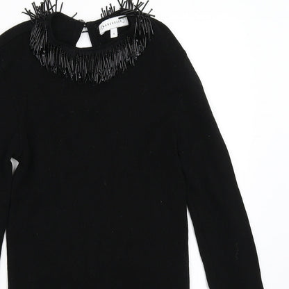 Womens UK Size 6 Warehouse Black Pullover Jumper