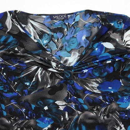 Womens UK Size L Saloos Blue Basic Blouse