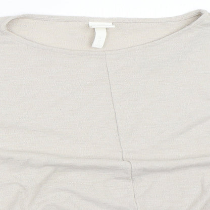 Womens UK Size M H&M Beige Pullover Jumper