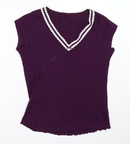 F&F Womens Purple   Basic T-Shirt Size L
