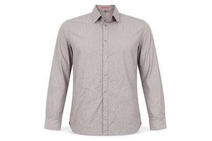 Mens UK Size 42 Marks and Spencer Grey  Button-Up Long Sleeve Casual Shirt
