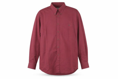 Mens UK Size 42 Burton Red  Button-Up Long Sleeve Casual Shirt