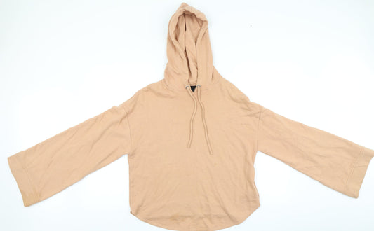 Womens UK Size M FOREVER 21 Beige Pullover Hoodie