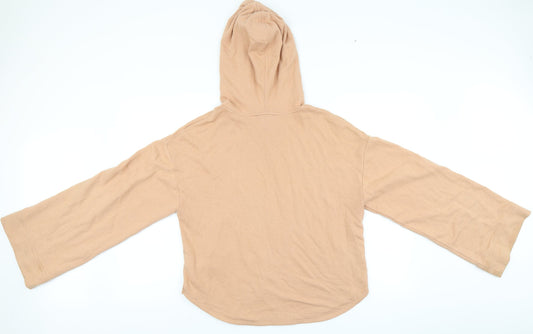 Womens UK Size M FOREVER 21 Beige Pullover Hoodie