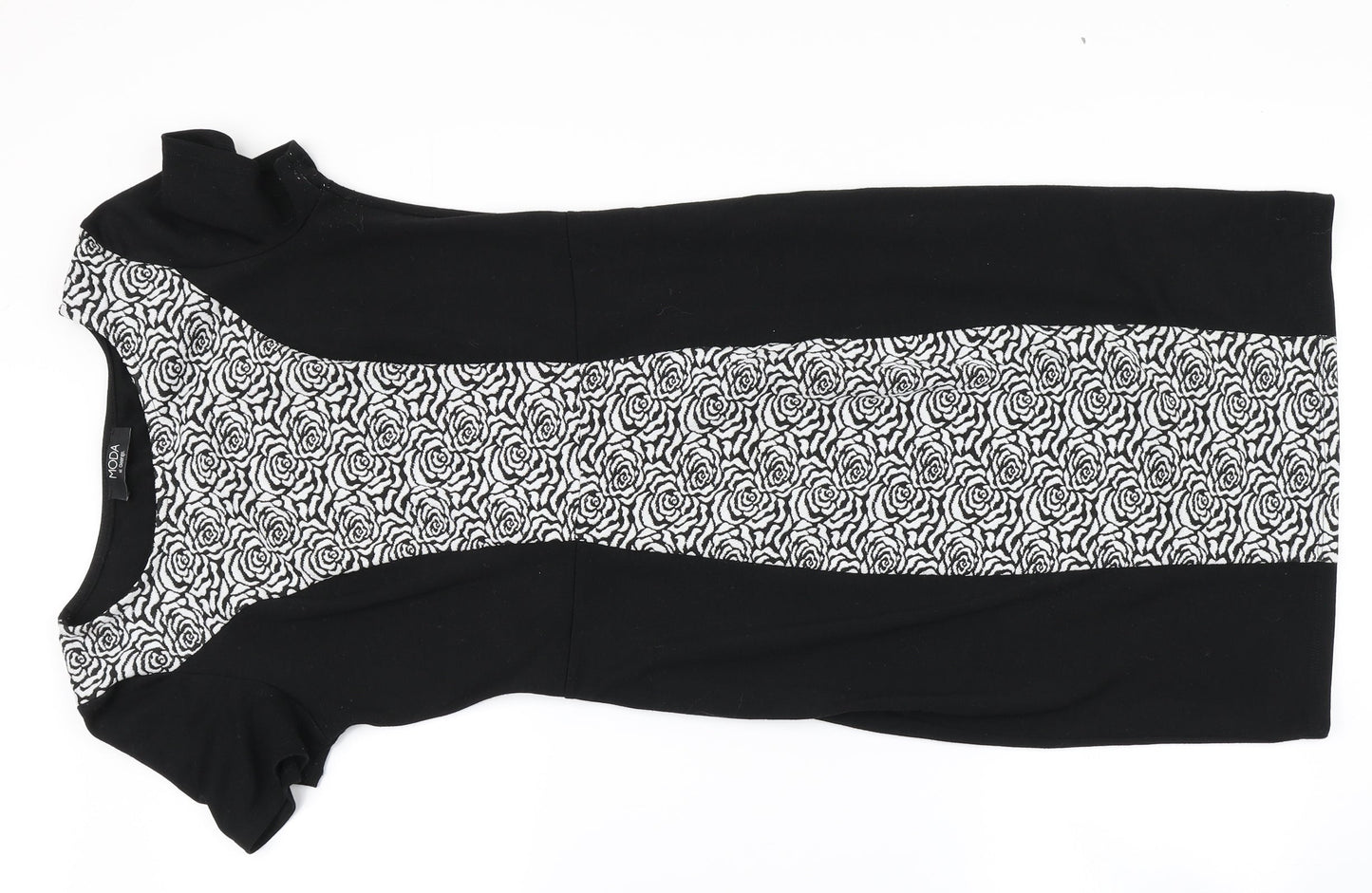 George Womens Black Floral  Bodycon  Size 10