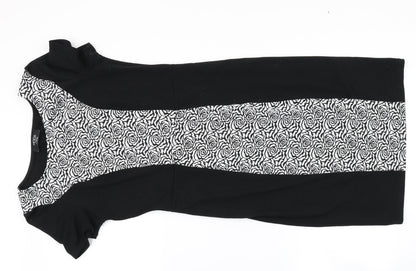 George Womens Black Floral  Bodycon  Size 10
