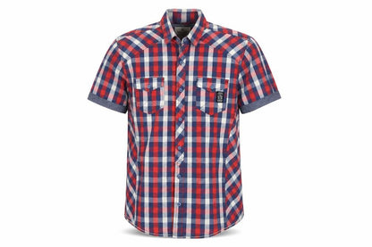 denim seventy Mens Multicoloured Check   Button-Up Size L