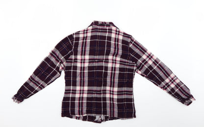 RJR.John Rocha Womens Pink Check  Basic Button-Up Size 12