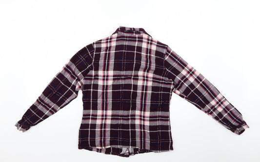 RJR.John Rocha Womens Pink Check  Basic Button-Up Size 12