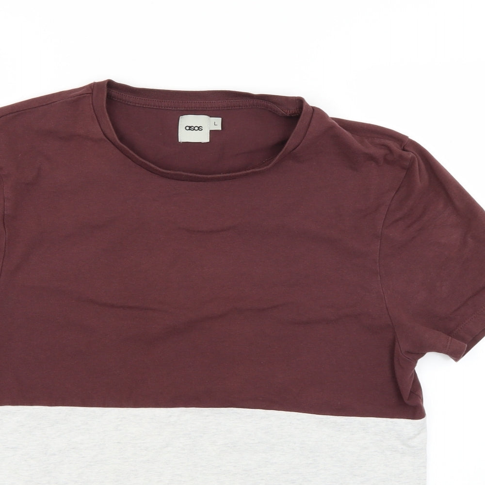 Womens UK Size S ASOS Multicoloured Basic T-Shirt