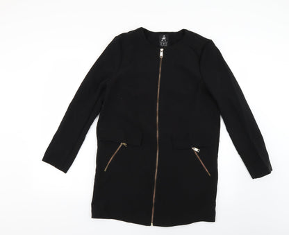 Womens UK Size 8 Atmosphere Black Overcoat